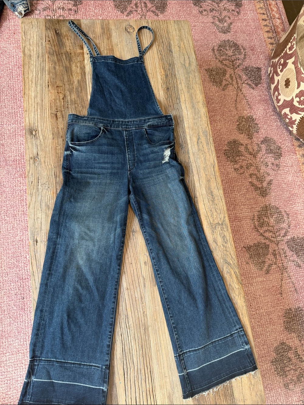 McGuire Denim Indigo Wide-Leg Denim Overalls